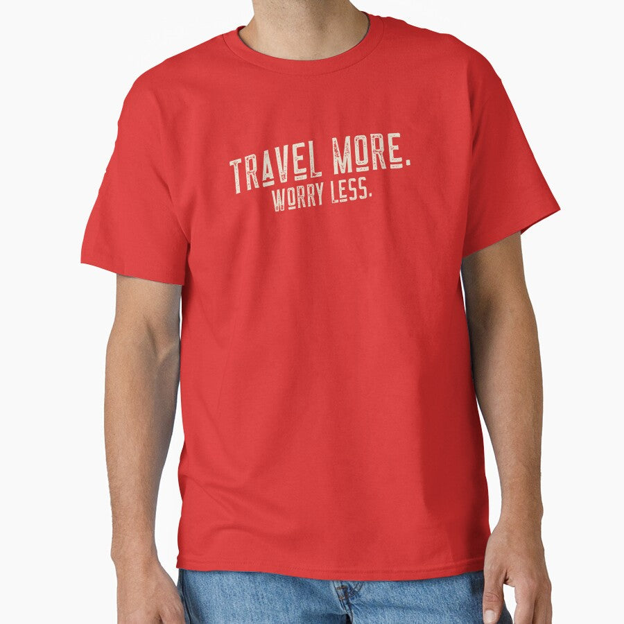 Travel More Worry Less by JoliebyLCG Unisex , , , Long Sleeve Tee