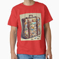 "Travel Sticker Suitcase" by Artisticanvas Unisex , , , Long Sleeve Tee