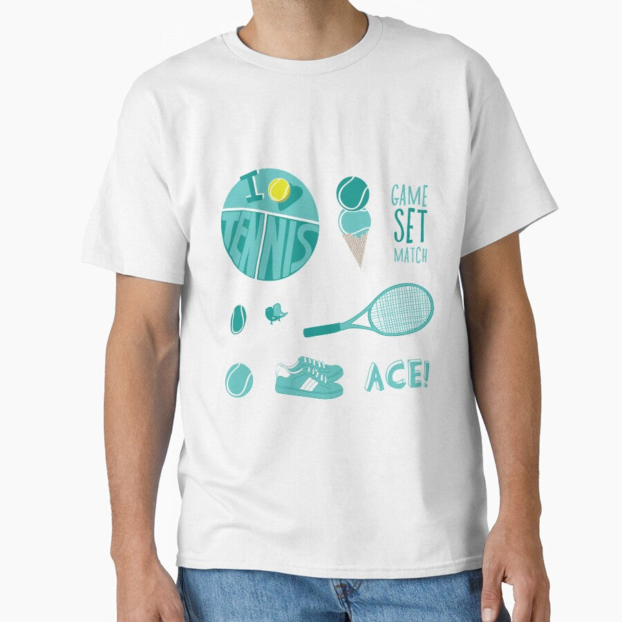 Teal Retro Tennis Sticker Pack by The-Goods