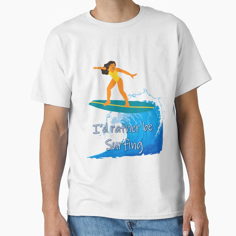 Id rather be Surfing by OCNau Unisex , , , Long Sleeve Tee