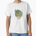 Retro Sunset T-Shirt, Vintage Palm Tree Island Life Tee, Summer Vacation Shirt, Beach Lover Gift, Coastal Aesthetic Surf Club by Bluflipper