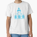 Cute Blue Scandinavian Penguin Holiday Design by oursunnycdays
