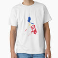 Philippines Flag Map tshirt distressed vintage by farhanhafeez