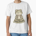 Cute Yoga: Lotus Pose Frog by bapupa Unisex , , , Long Sleeve Tee
