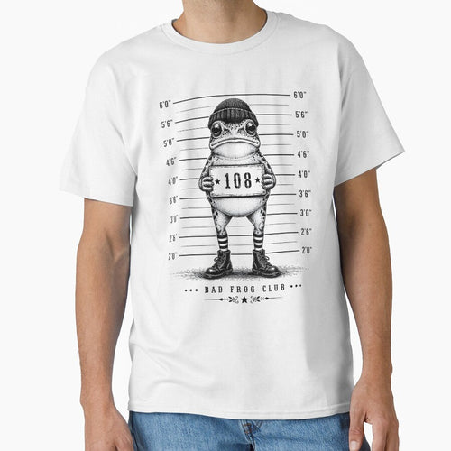 Bad Frog Club Funny Frog Mugshot Vintage Tattoo Aesthetic Meme by AnnDesignStudio