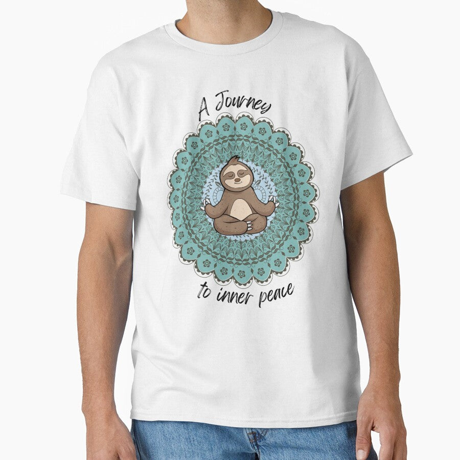 A Journey To Inner Peace Sloth Meditating by FreeStyleTrend