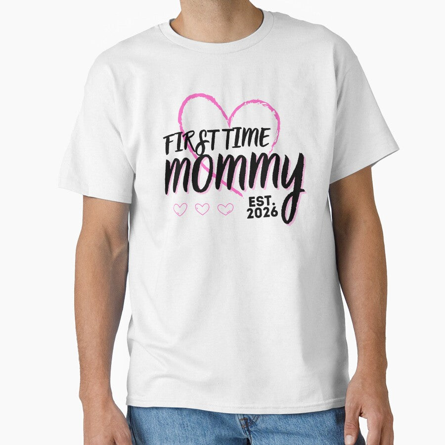 First Time Mommy Est 2026 Design by Meandmyshop