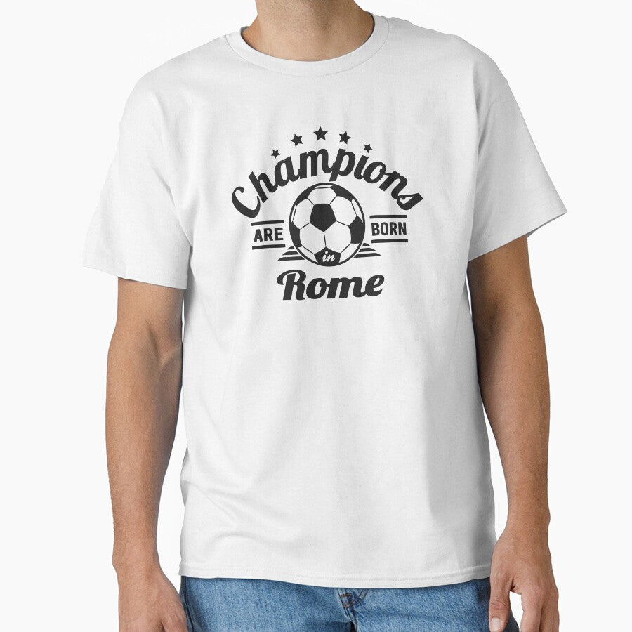 Champions Are Born In Rome , football fans vintage gift by lamjar-art