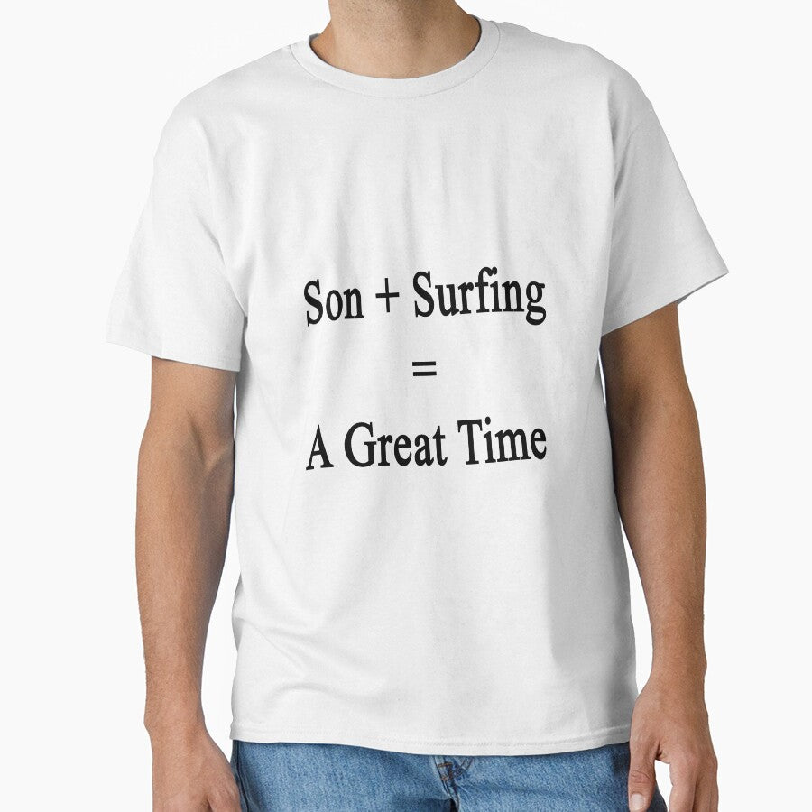 Son + Surfing = A Great Time by supernova23 Unisex , , , Long Sleeve Tee