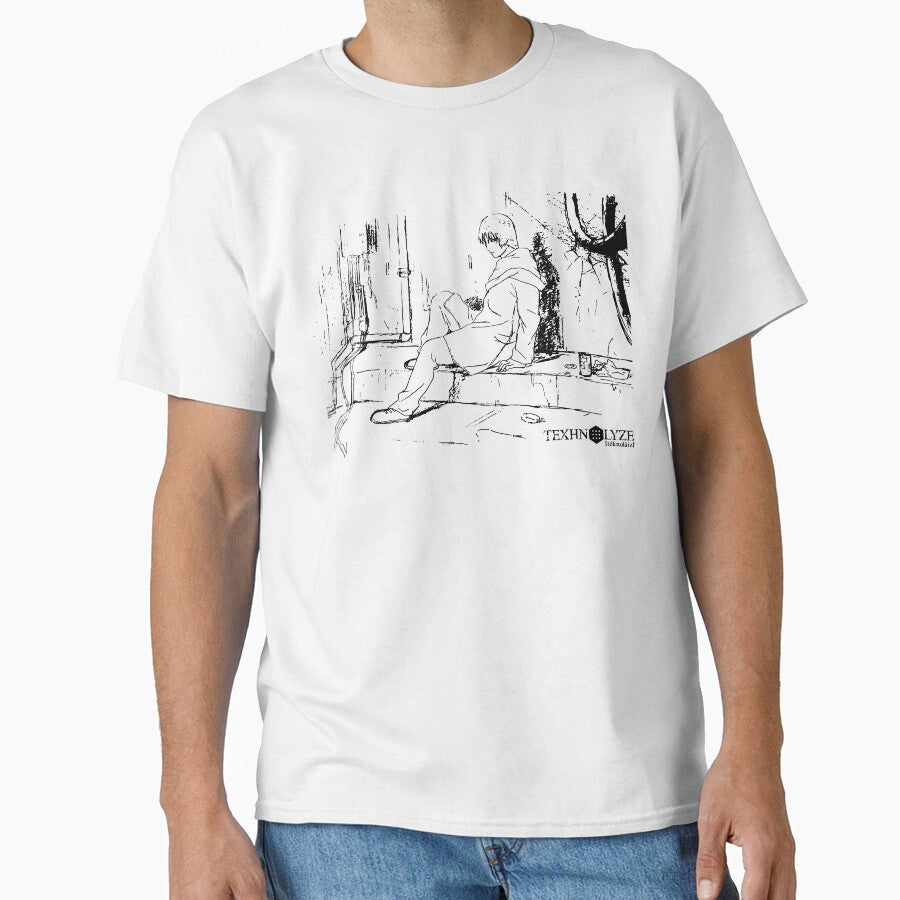 TEXHNOLYZE - Ichise - Sketch (black print) by R-A Designs Unisex , , , Long Sleeve Tee