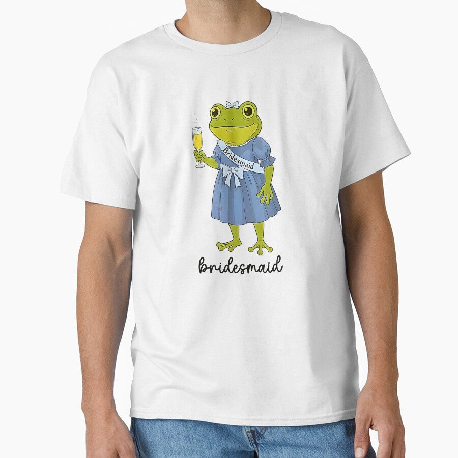 Retro Bridesmaid Frog Bachelorette Party Wedding Squad Funny by FerminVigo