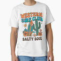 Western Surf Club T-Shirt - Retro Coastal Cowgirl Aesthetic by al21ex