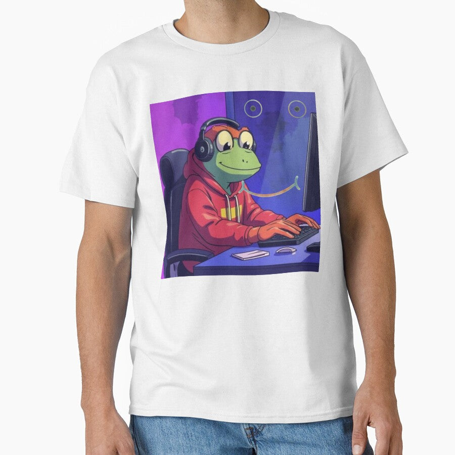 Gaming frog by CaseMastery Unisex , , , Long Sleeve Tee