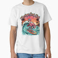 Flamingo Surf Club Vintage Tropical Wave Rider by ArtTodayShop