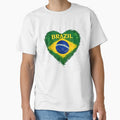 Heart Shaped Brazil Flag Artistic Design by LuisWorks