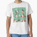 Festive Gnome Pattern — Red & Green Retro Holiday Design by LuckyStarShop7