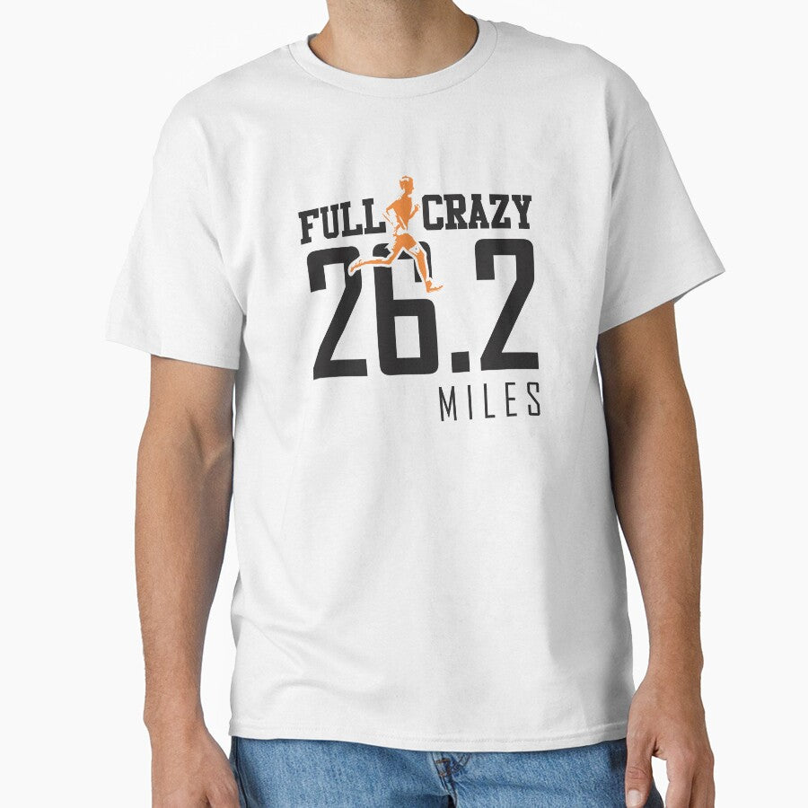 Full Crazy 26.2 miles cross country marathon runner gift by hadleydesigns
