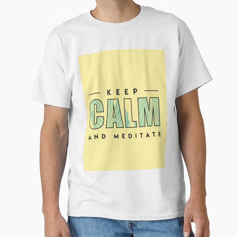 Keep Calm and Meditate Print Merchandise by exquisitelux