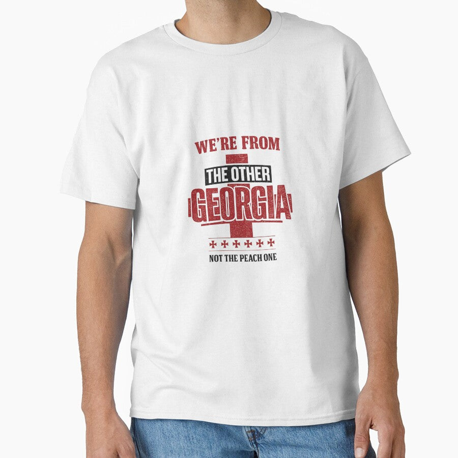 We're From The Other Georgia — Not The Peach One Sakartvelo Soccer Fan Tee by LoudSection