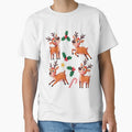 Retro Christmas Reindeer Seamless Pattern – Mid-Century Holiday Art by Globalcitytees