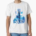 The yoga tree pose in blue color by munaykidisenios