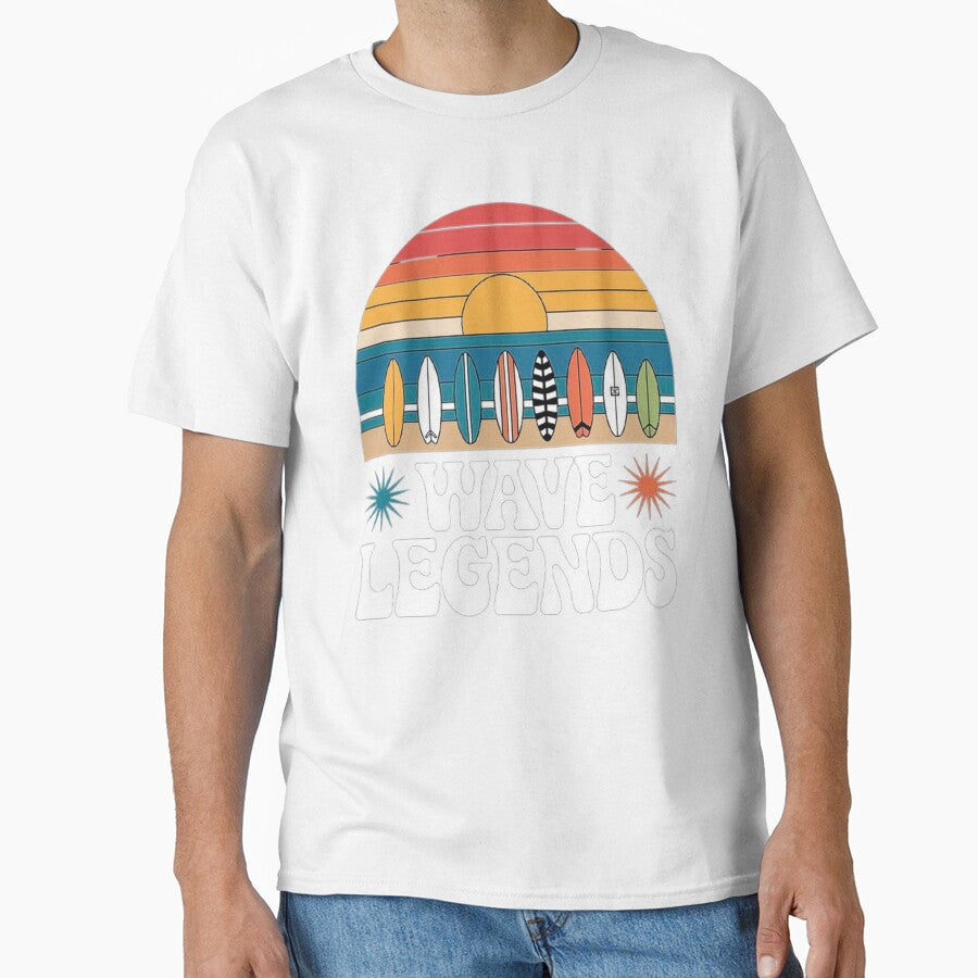 Wave Legends Surfing Retro Design by love3617
