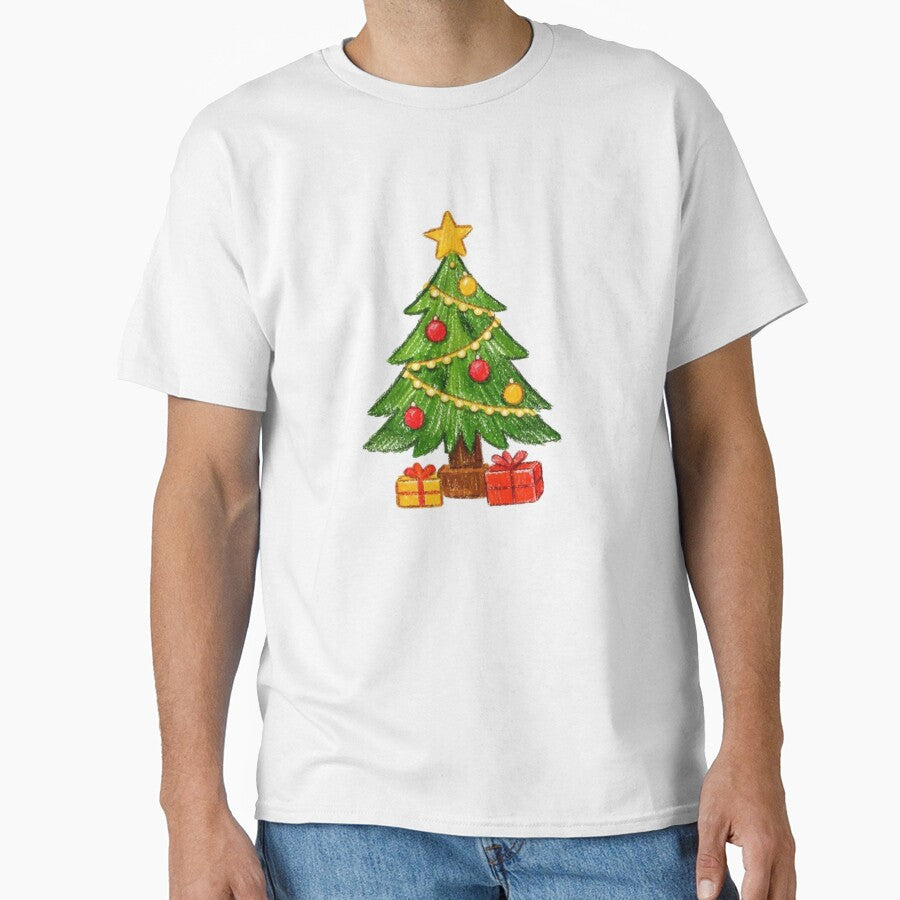 Watercolor Christmas Tree Illustration Decor by ShykShop