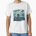 Vintage California Surf Club Graphic with Distressed Ocean Waves by PACS0011