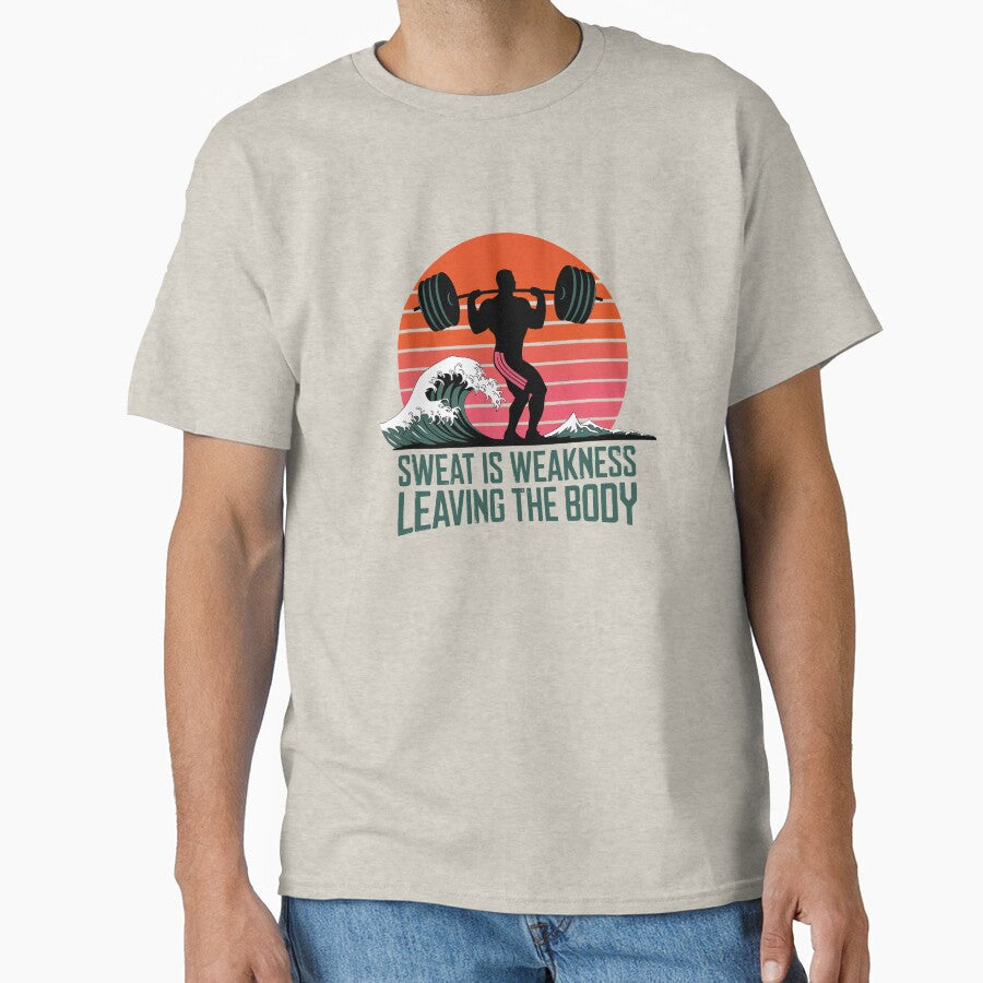 Strength in Sweat: Motivational Fitness Art by Illustrobe Unisex , , , Long Sleeve Tee