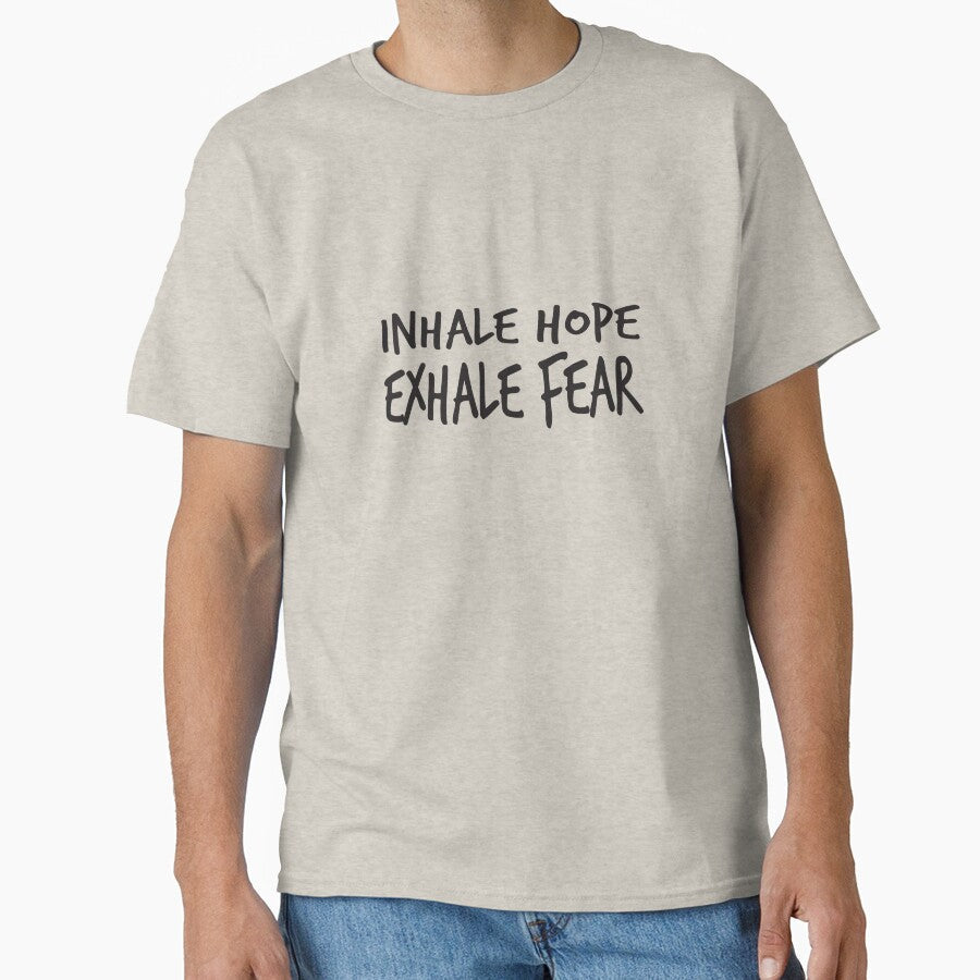 yoga saying - inhale hope exhale fear by LioPart Unisex , , , Long Sleeve Tee