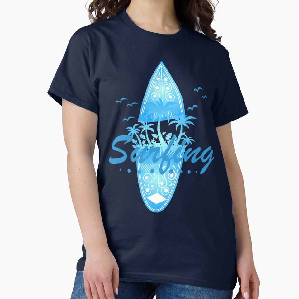 California beach surfer by GRDesigns Unisex , , , Long Sleeve Tee