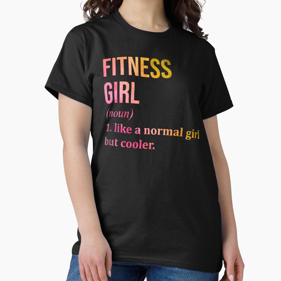 Fitness Girl Definition in Watercolor by XCIV Unisex , , , Long Sleeve Tee