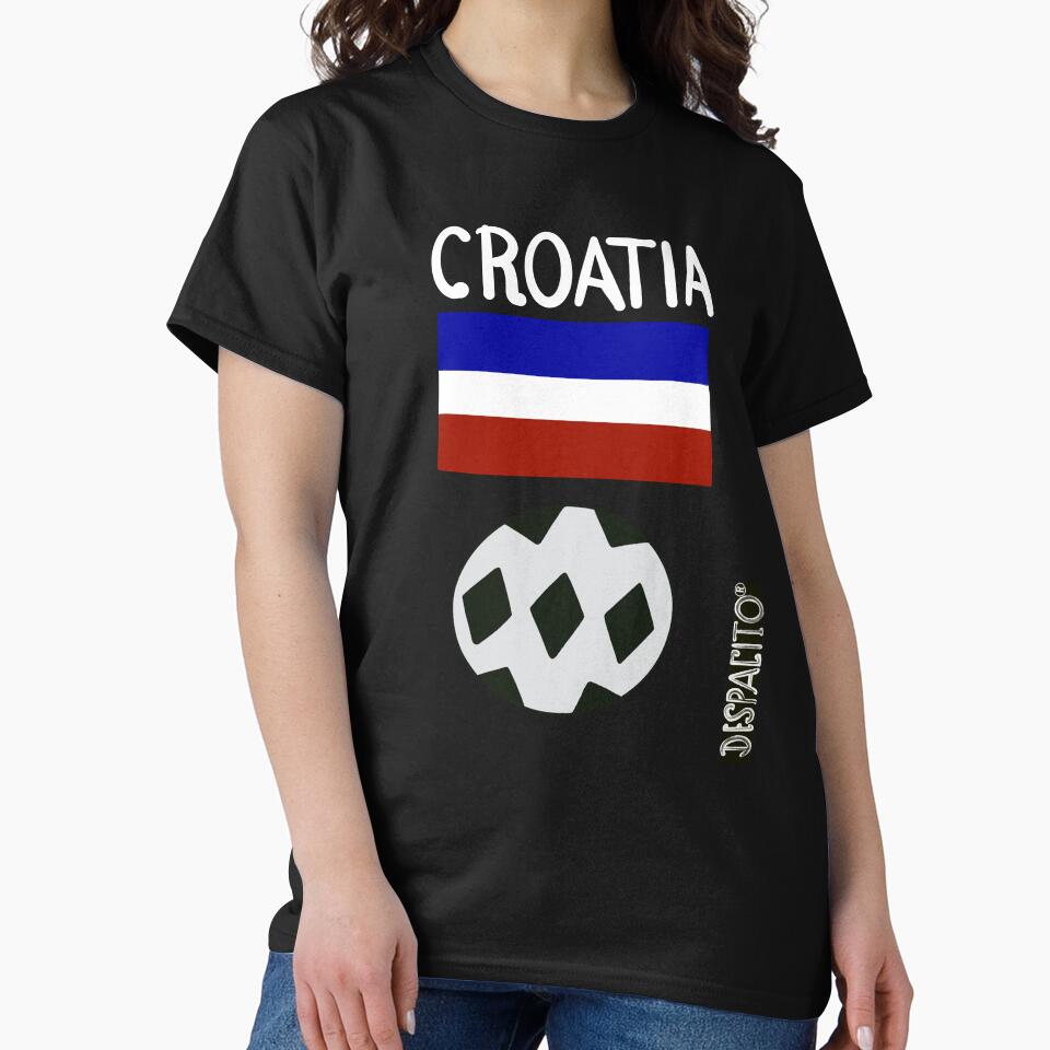 Despacito® Croatia Flag Black White Ball Design Text by DespacitoBrand