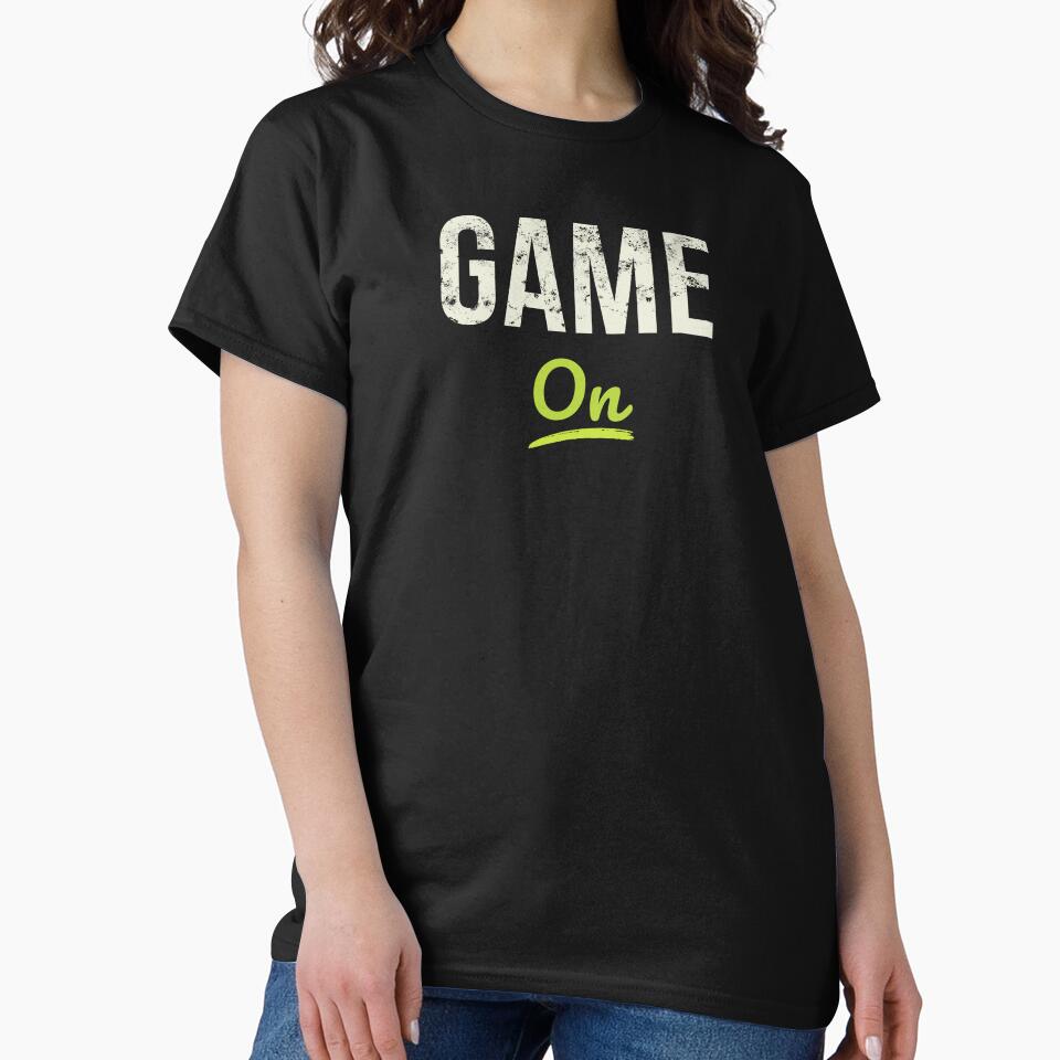Game On Tennis Typography | Vintage Tennis Quote | Retro Tennis Player Gift by Rush2Buy