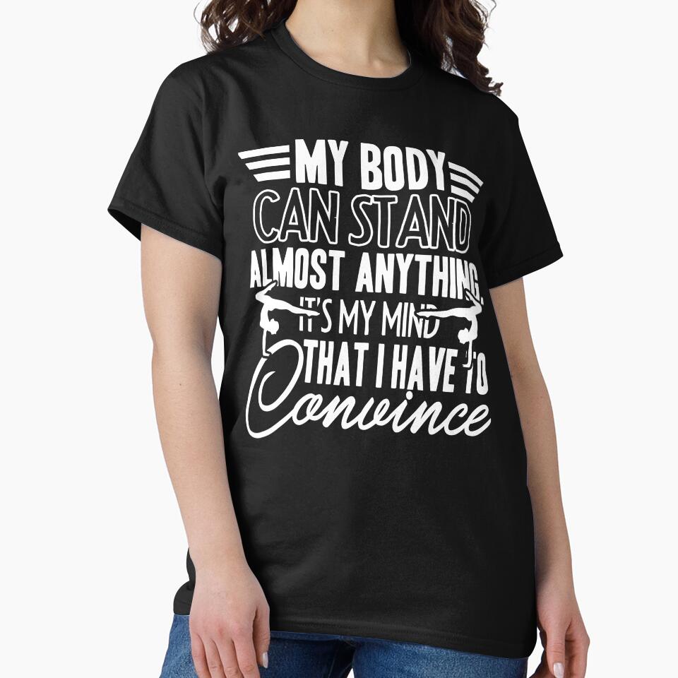 Yoga My Body Can Stand Almost Anything by UnknownArtistt Unisex , , , Long Sleeve Tee