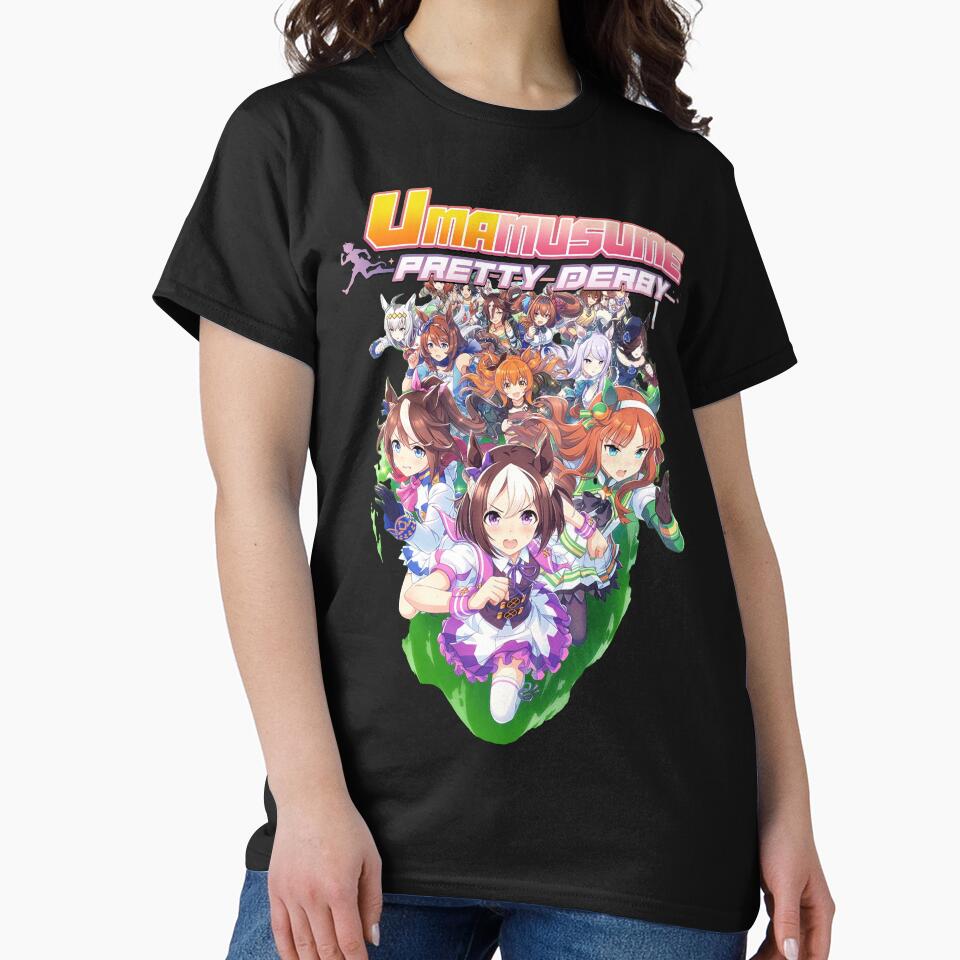 UmaMusume Pretty Derby Anime Art Horsegirl Design by Senpaiwaves Unisex , , , Long Sleeve Tee