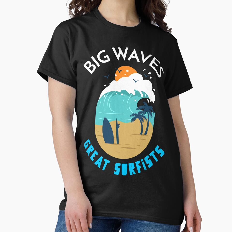 BIG WAVES - GREAT SURFISTS by MJ96-PRO Unisex , , , Long Sleeve Tee