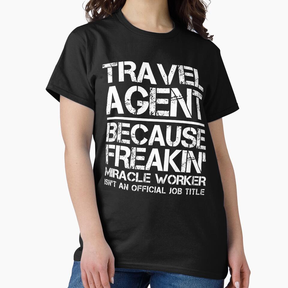 Travel Agent Miracle Worker by clickmostro Unisex , , , Long Sleeve Tee