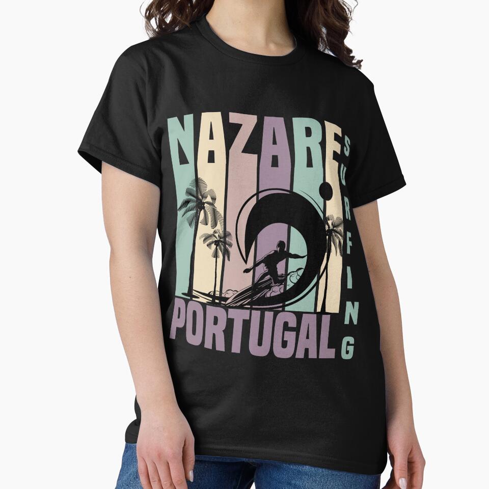 Nazare Surfing Surf Portugal Beach Gift - Surfing Is My Passion by medbdj Unisex , , , Long Sleeve Tee
