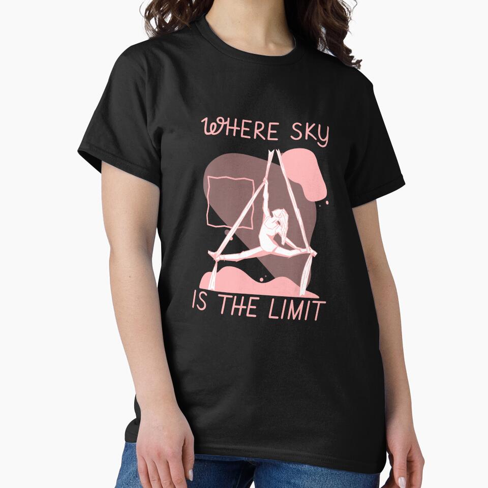 Aerial yoga: Where the sky's the limit. by LyricsWear Unisex , , , Long Sleeve Tee