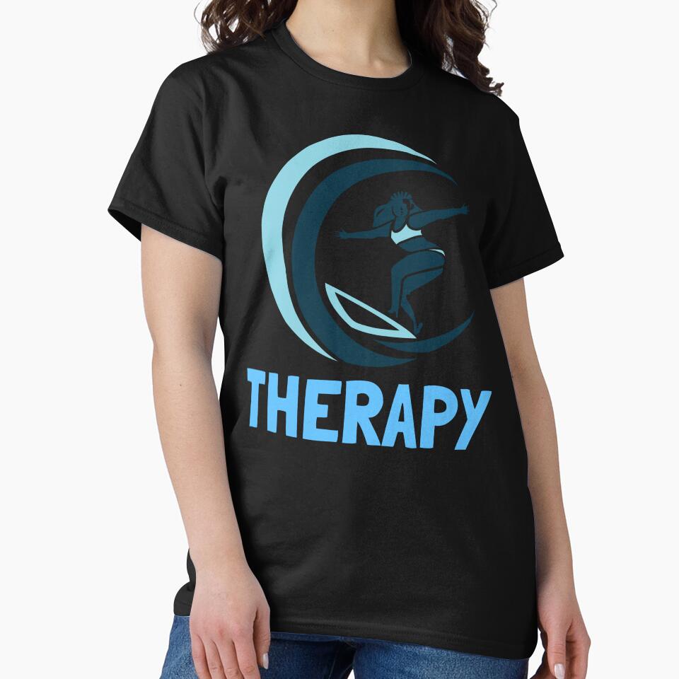 SURFING THERAPY by MJ96-PRO Unisex , , , Long Sleeve Tee