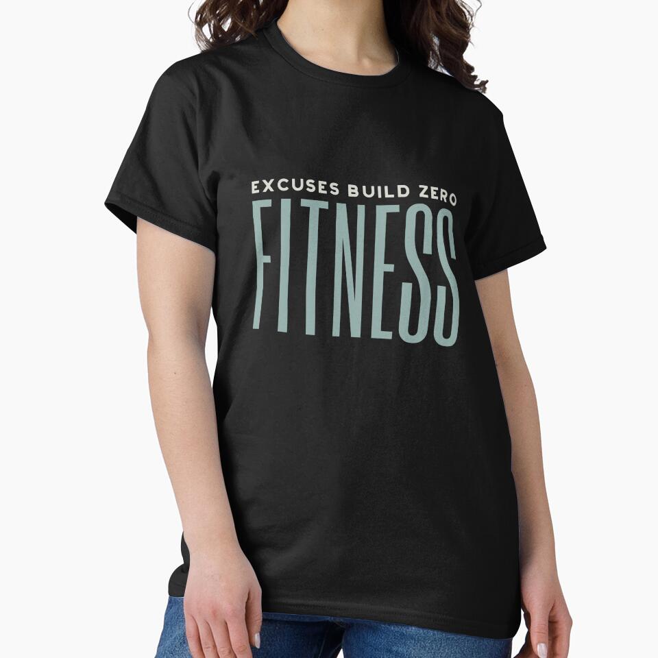 Fitness Motivation Excuses Build Zero fitness by whyitsme Unisex , , , Long Sleeve Tee