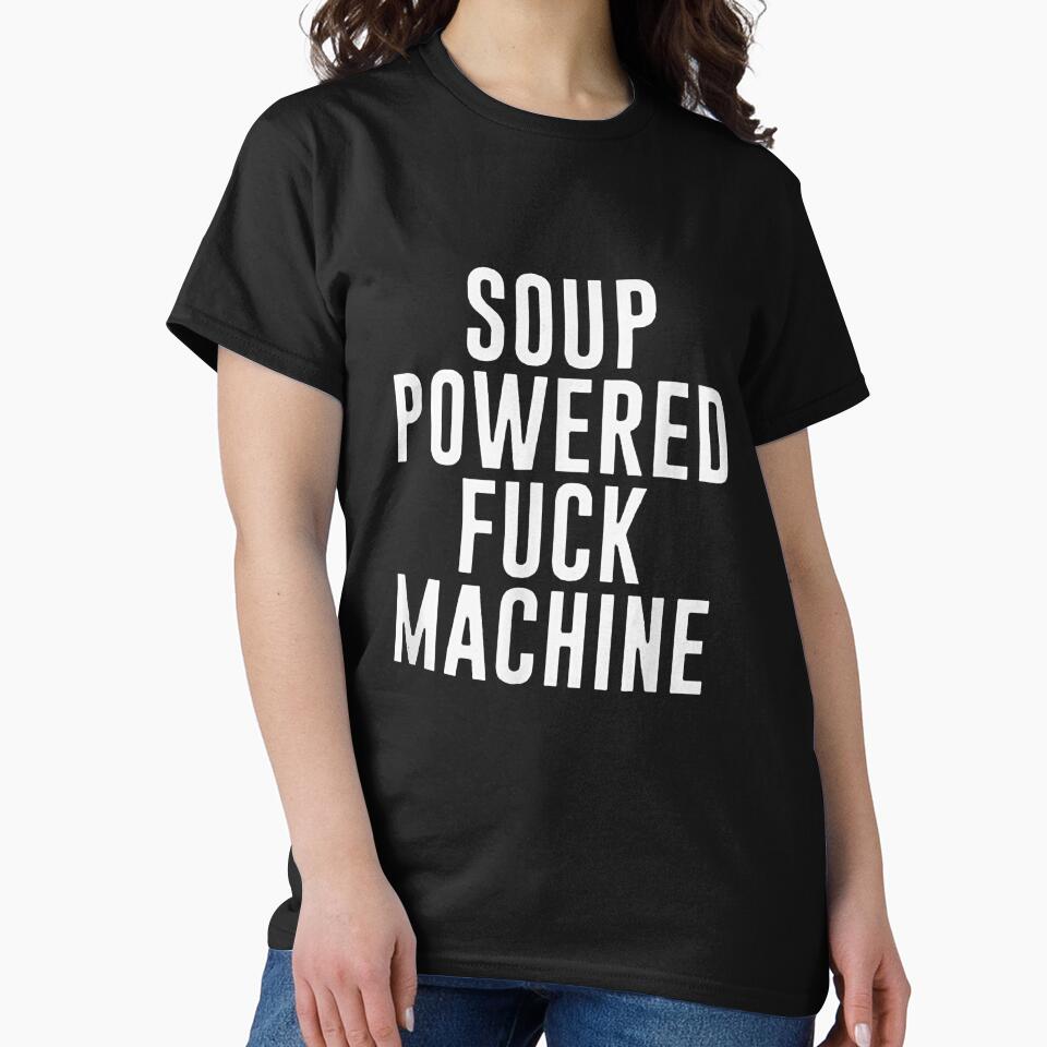 Soup powered f-ck machine by BalaArt Unisex , , , Long Sleeve Tee