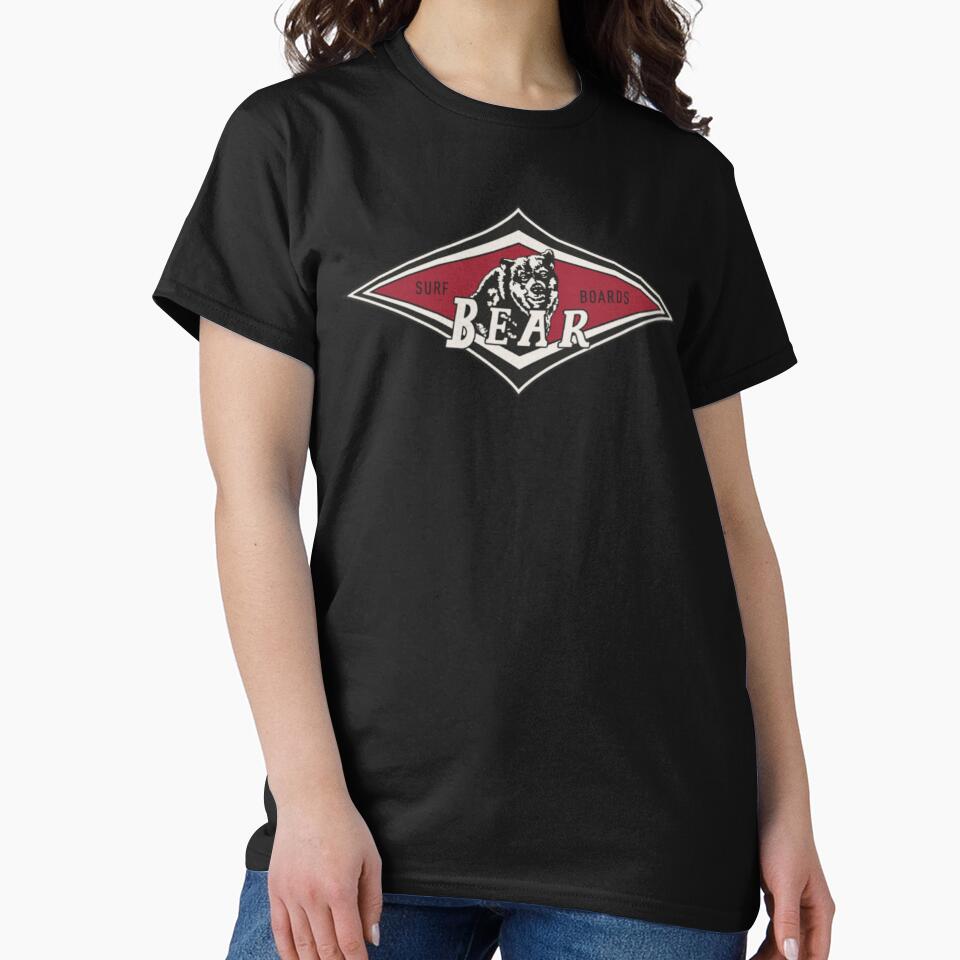 Surfing Bear Big Wednesday Cult Surfboard Surf Diamond by Nilesh Kantharia Unisex , , , Long Sleeve Tee