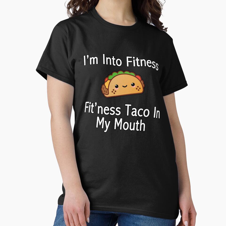 I'm Into Fitness, Fit'ness Taco In My Mouth by FBA Unisex , , , Long Sleeve Tee