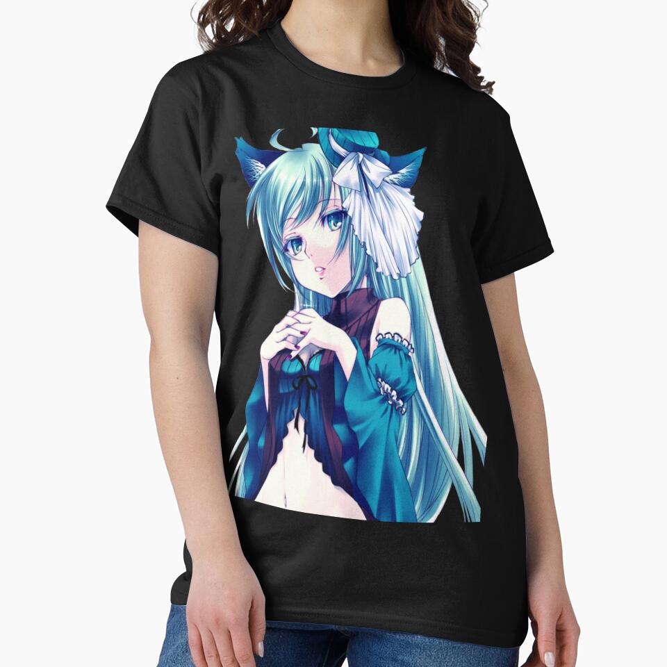 • Cute Anime Girl • by Zentenar Unisex , , , Long Sleeve Tee