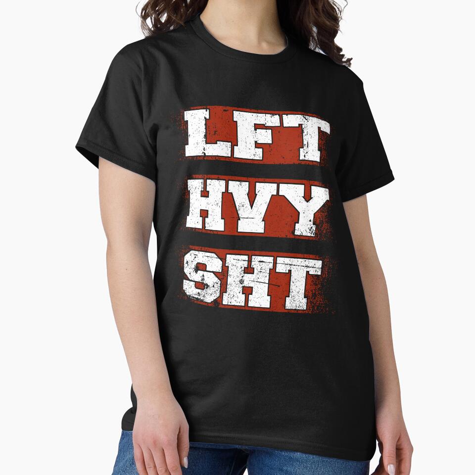 Lft Hvy Sht Fitness Gym Bodybuilding by Wildchagapicker Unisex , , , Long Sleeve Tee