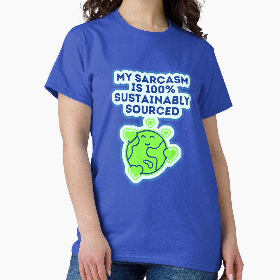 Sarcasm 70s Style Sarcastic Person by Renata Illustrata Unisex , , , Long Sleeve Tee