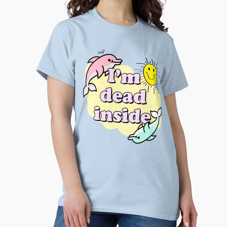 I'm Dead Inside by Medlin Arts Unisex , , , Long Sleeve Tee