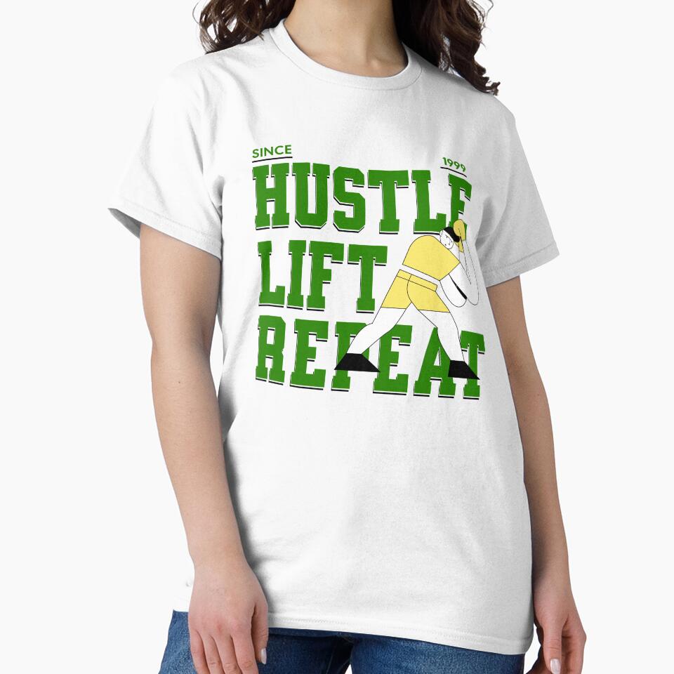 Hustle Lift Repeat – Gym Lifestyle by ByZimbo Unisex , , , Long Sleeve Tee